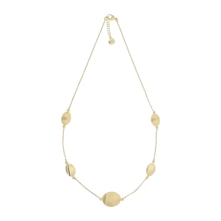 Collana Corta I Classici con Ovali Lucidi Donna Aquaforte