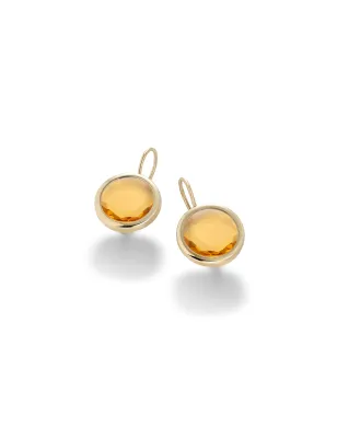 Orecchini a Monachella Le Chicche con Paste Vitree Champagne Aquaforte