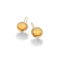 Orecchini a Monachella Le Chicche con Paste Vitree Champagne Aquaforte