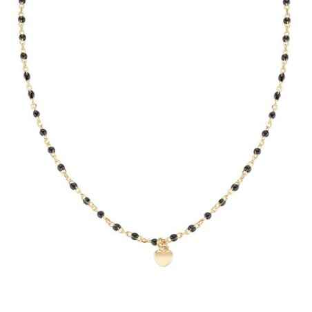 COLLANA CUORE SMALTO NERO DONNA AMEN CLSMCUGN3 Amen