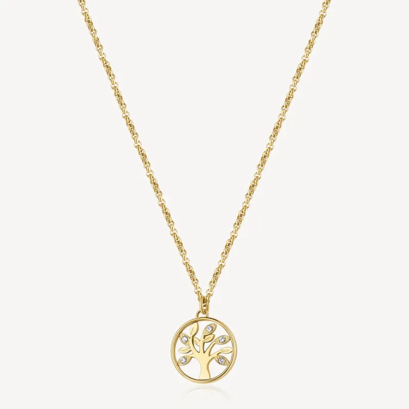 Collana Chakra Dorata Albero della Vita Donna Brosway