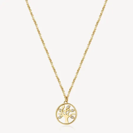 Collana Chakra Dorata Albero della Vita Donna Brosway