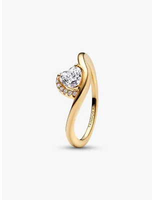 Anello Onda con Cuore Luminoso mis.50 Donna Pandora