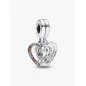 Charm Pendente Puzzle dell'Amicizia Divisibile Donna Pandora Charm Pendente Puzzle dell'Amicizia Divisibile Donna Pandora