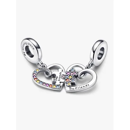 Charm Pendente Puzzle dell'Amicizia Divisibile Donna Pandora