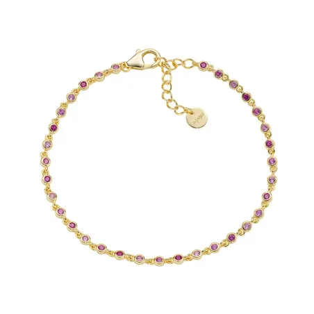 Bracciale Joy Dorato in Lega Amen Zirconi Rosa Degradé Donna Amen
