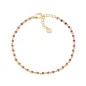 Bracciale Joy Dorato in Lega Amen Zirconi Rossi Donna Amen