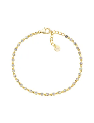 Bracciale Joy Dorato in Lega Amen Zirconi Lilla Donna Amen