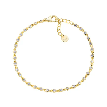 Bracciale Joy Dorato in Lega Amen Zirconi Lilla Donna Amen