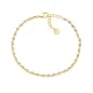 Bracciale Joy Dorato in Lega Amen Zirconi Acquamarina Donna Amen