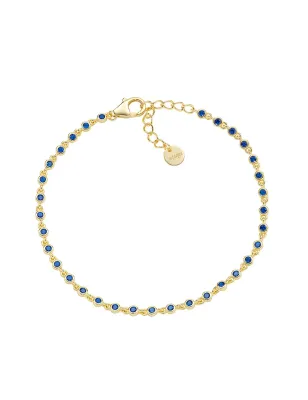 Bracciale Joy Dorato in Lega Amen Zirconi Blu Donna Amen