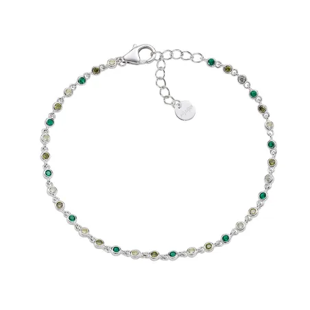 Bracciale Joy in Lega Amen Zirconi Degradé Verdi Donna Amen