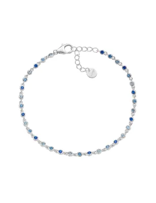 Bracciale Joy in Lega Amen Zirconi Degradé Blu Donna Amen