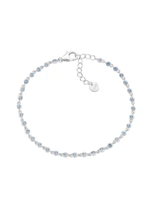Bracciale Joy in Lega Amen Zirconi Acquamarina Donna Amen