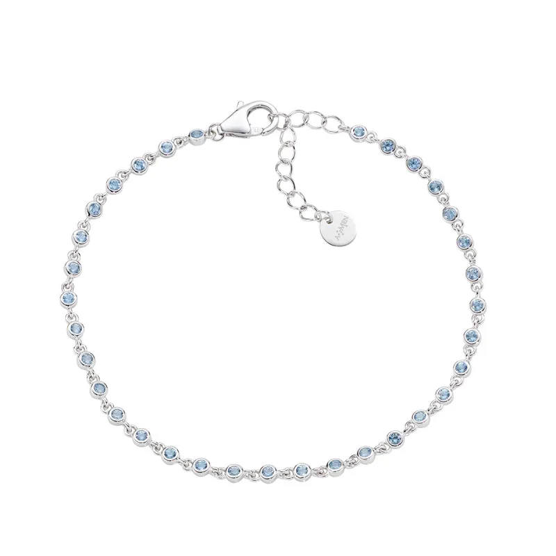 Bracciale Joy in Lega Amen Zirconi Acquamarina Donna Amen Bracciale Joy in Lega Amen Zirconi Acquamarina Donna Amen