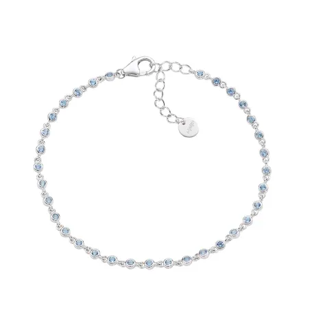 Bracciale Joy in Lega Amen Zirconi Acquamarina Donna Amen