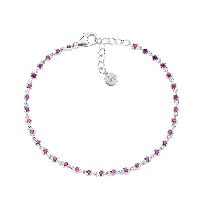 Bracciale Joy in Lega Amen Zirconi Rossi Donna Amen Bracciale Joy in Lega Amen Zirconi Rossi Donna Amen