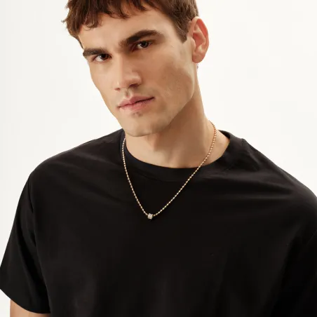 Collana Tetra Ball Chain Bicolore TJ4116 Uomo Breil
