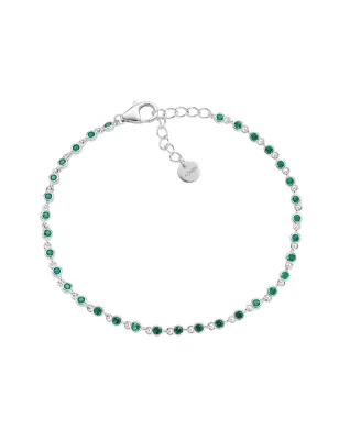 Bracciale Joy in Lega Amen Zirconi Verdi Donna Amen