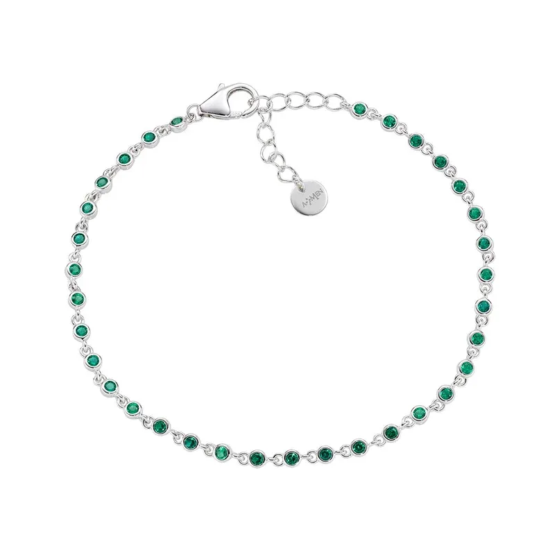 Bracciale Joy in Lega Amen Zirconi Verdi Donna Amen