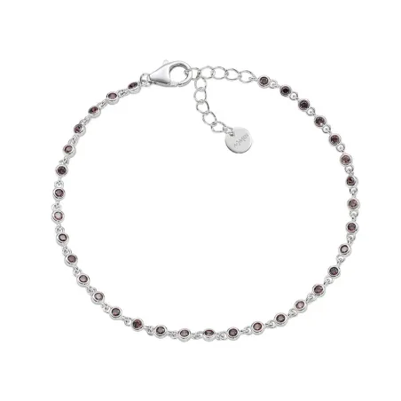 Bracciale Joy in Lega Amen Zirconi Marroni Donna Amen