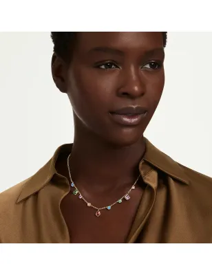 Collana Imber, Multicolore, Finitura Oro 18K Donna Swarovski