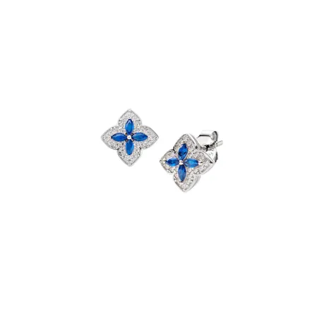Orecchini Portofino in Argento con Zirconi Blu Donna Amen