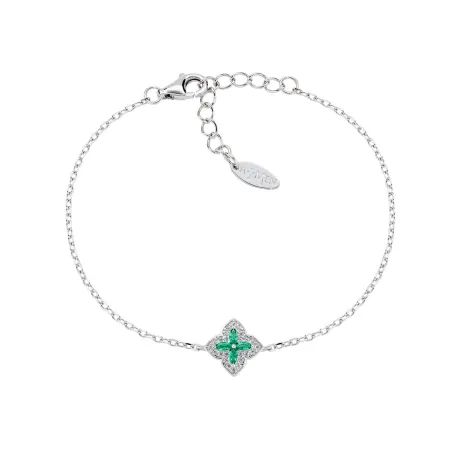 Bracciale Portofino in Argento con Zirconi Verdi Donna Amen