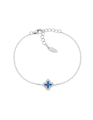 Bracciale Portofino in Argento con Zirconi Blu Donna Amen