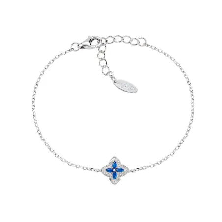 Bracciale Portofino in Argento con Zirconi Blu Donna Amen