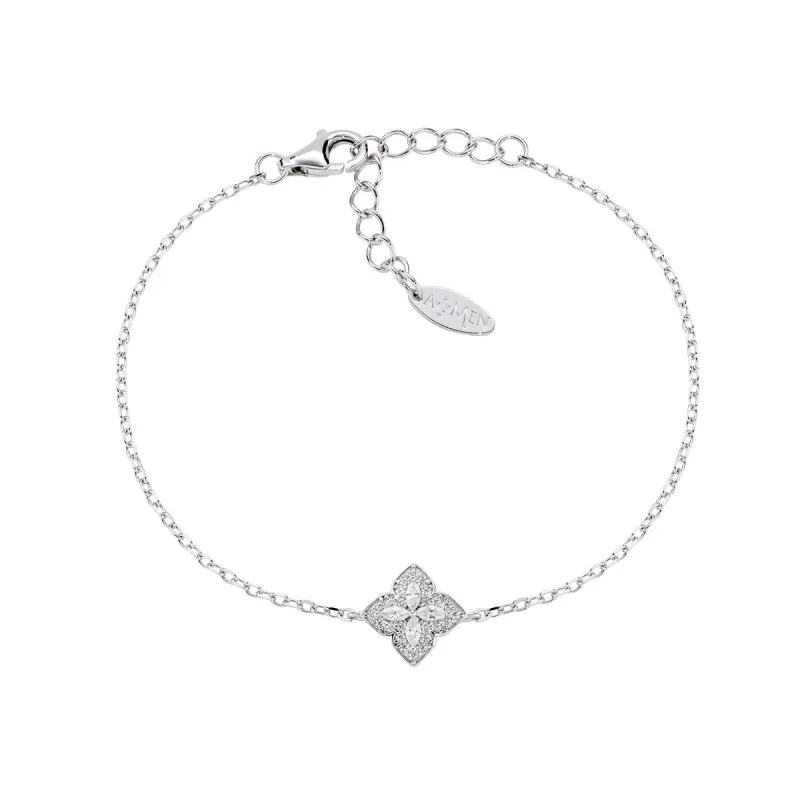 Bracciale Portofino in Argento con Zirconi Bianchi Donna Amen