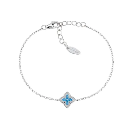 Bracciale Portofino in Argento con Zirconi London Blue Donna Amen