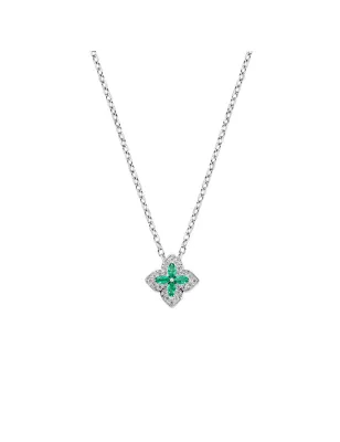 Collana Portofino in Argento con Zirconi Verdi Donna Amen