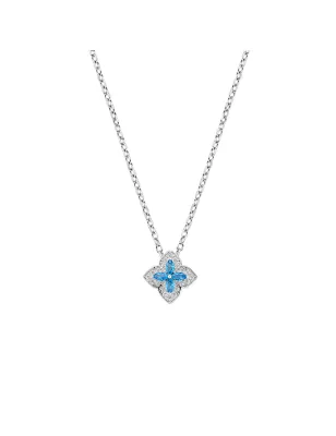 Collana Portofino in Argento con Zirconi London Blue Donna Amen