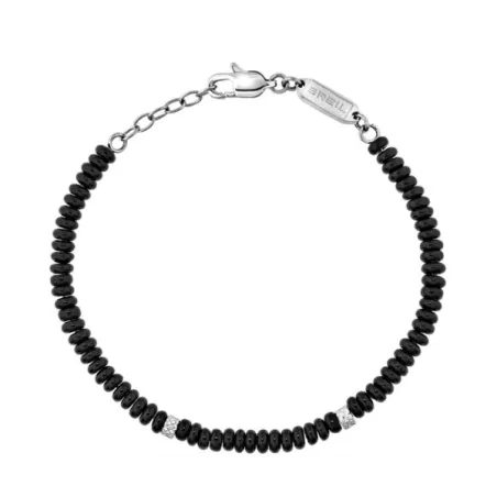 Bracciale Infinite Star Agata Nera TJ4174 Uomo Breil