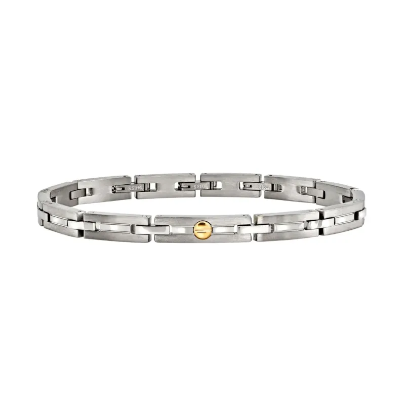 Bracciale Duetto Acciaio e Oro TJ4179 Uomo Breil Bracciale Duetto Acciaio e Oro TJ4179 Uomo Breil