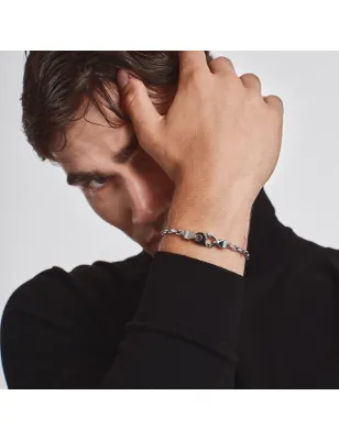 Bracciale Infinite Star Chiusura Nera TJ4246 Uomo Breil