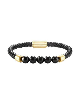 Bracciale Indiana Agata Nera TJ4139 Uomo Breil