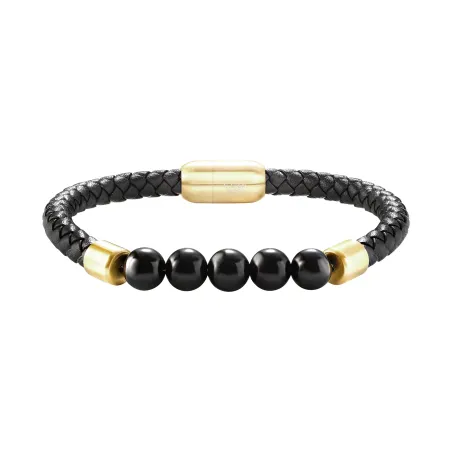 Bracciale Indiana Agata Nera TJ4139 Uomo Breil