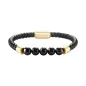 Bracciale Indiana Agata Nera TJ4139 Uomo Breil
