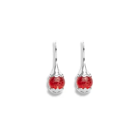 Orecchini Agata Amarena Argento 10mm EHST6-157 Donna Tamashii