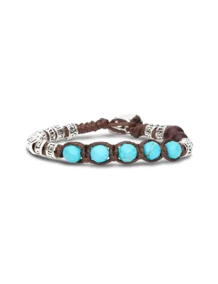 Bracciale Turchese Sfaccettato BHS924-S4-7 Tamashii