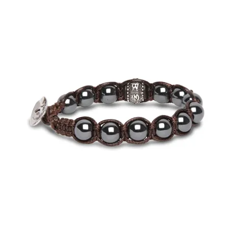 Bracciale Ruota della Preghiera Ematite BHS1100-22 Tamashii
