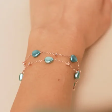 Bracciale Semino Garden Acquamarina Donna Rossoprezioso