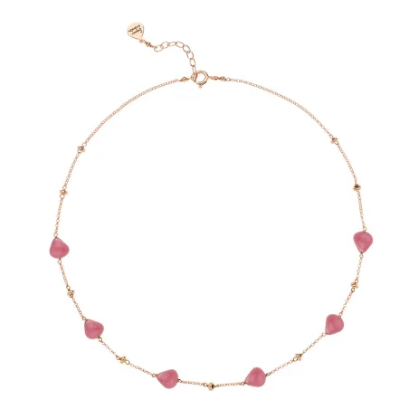 Girocollo Semino Garden Rosa Aurora Donna Rossoprezioso