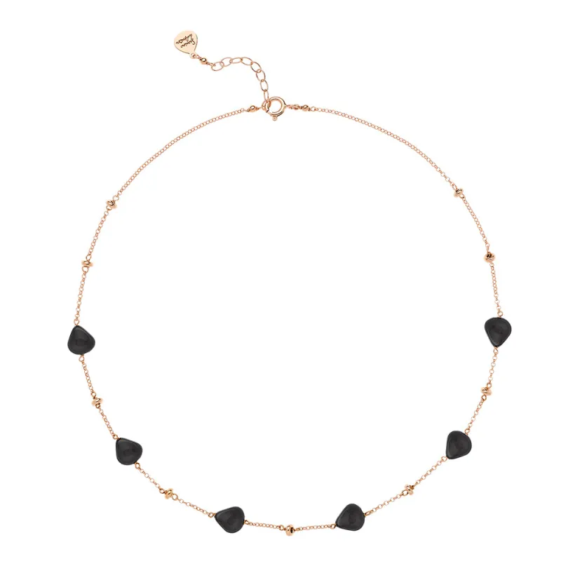 Girocollo Semino Garden Black Donna Rossoprezioso