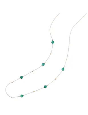 Collana Semino Garden Tourmaline Verde Donna Rossoprezioso