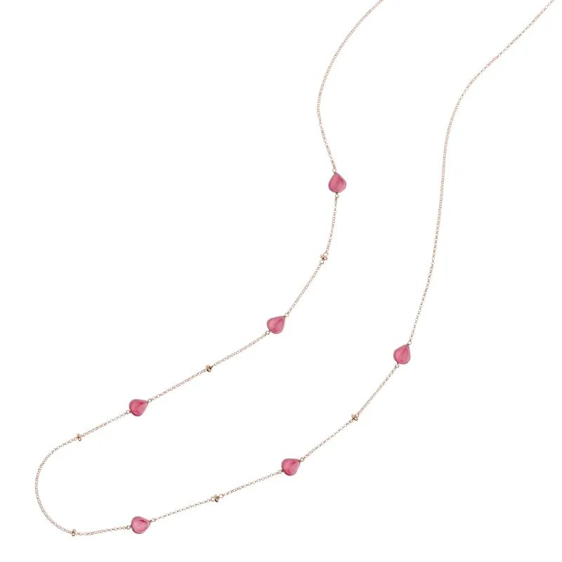 Collana Semino Garden Rosa Aurora Donna Rossoprezioso Collana Semino Garden Rosa Aurora Donna Rossoprezioso