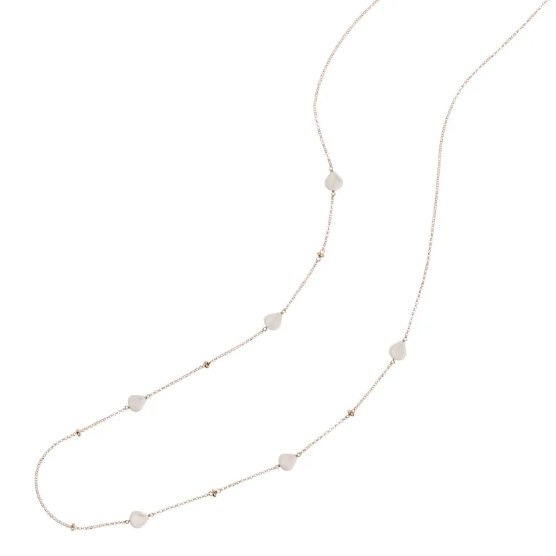 Collana Semino Garden Cotton White Donna Rossoprezioso Collana Semino Garden Cotton White Donna Rossoprezioso