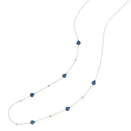 Collana Semino Garden Blue London Donna Rossoprezioso